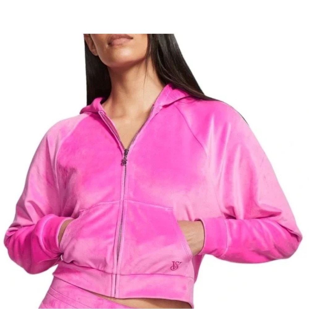 Victoria Secret Vibrant Pink Women's Hoodie size Large used in good condition.
